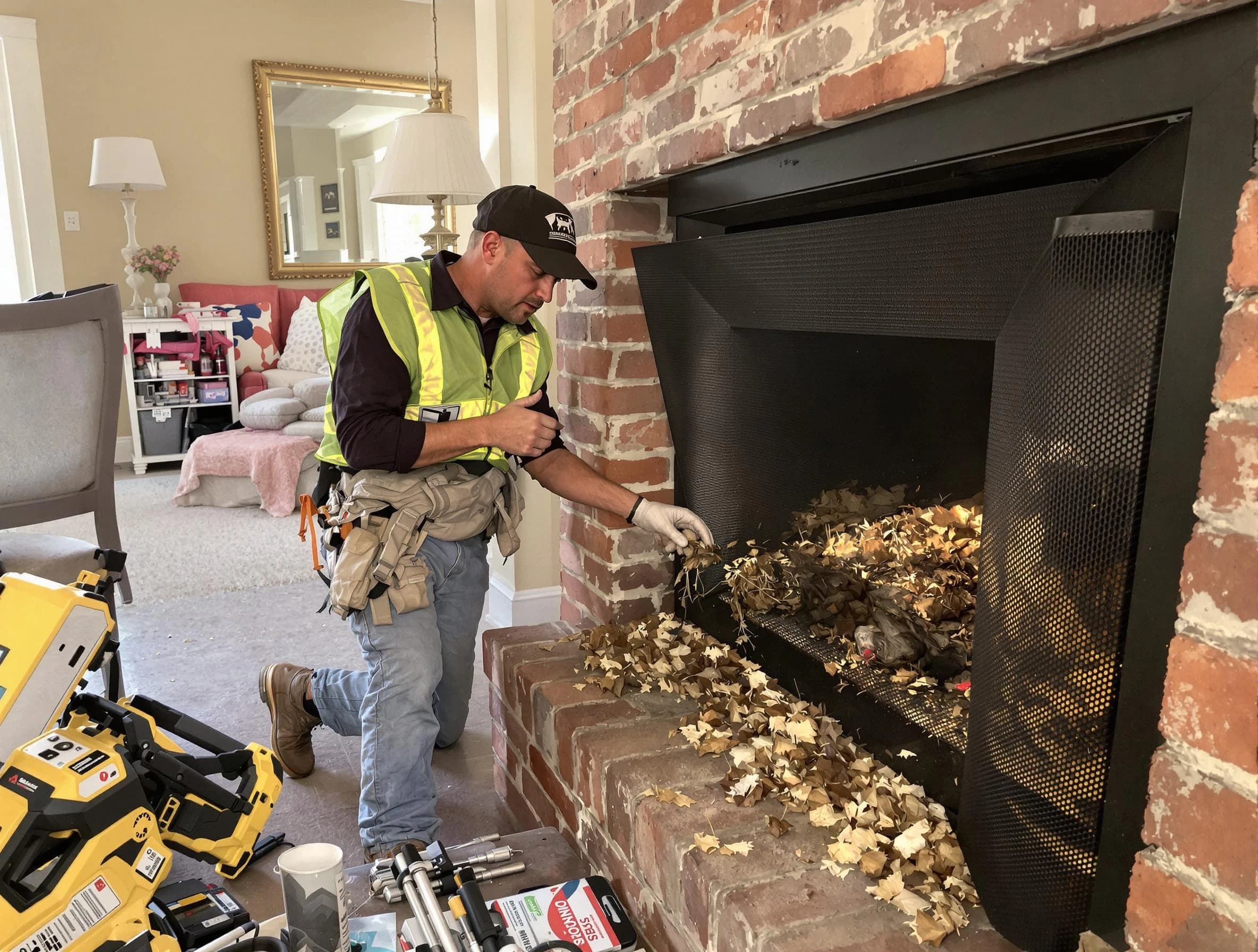 Safe screening installation by Acton Chimney Sweep in Acton, MA