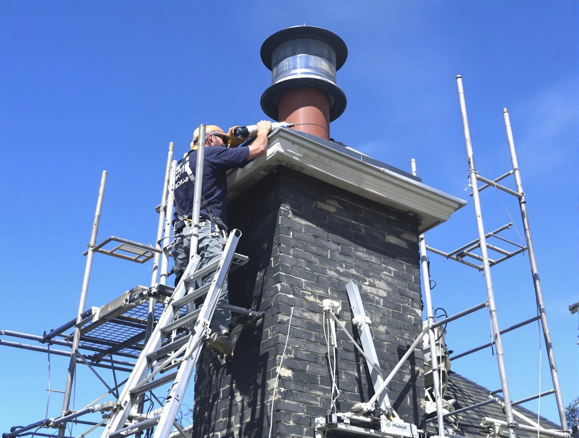 Sturdy chimney crown finished by Acton Chimney Sweep in Acton, MA