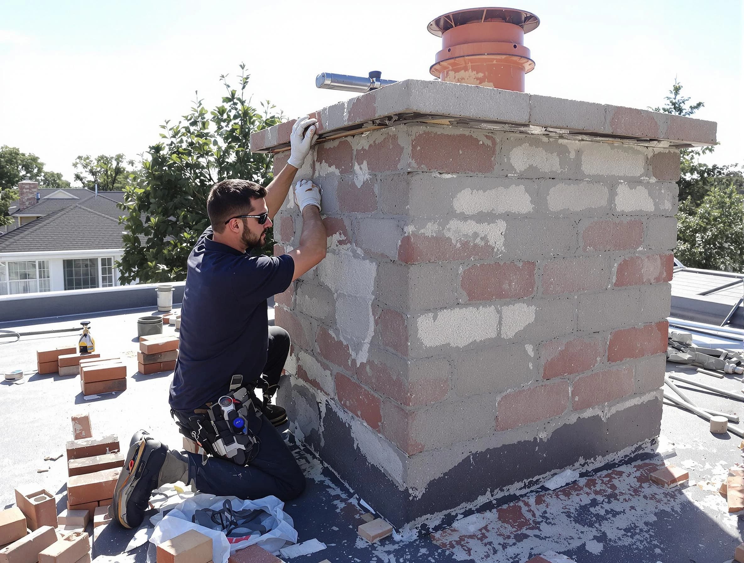 Advanced chimney repair process by Acton Chimney Sweep in Acton, MA