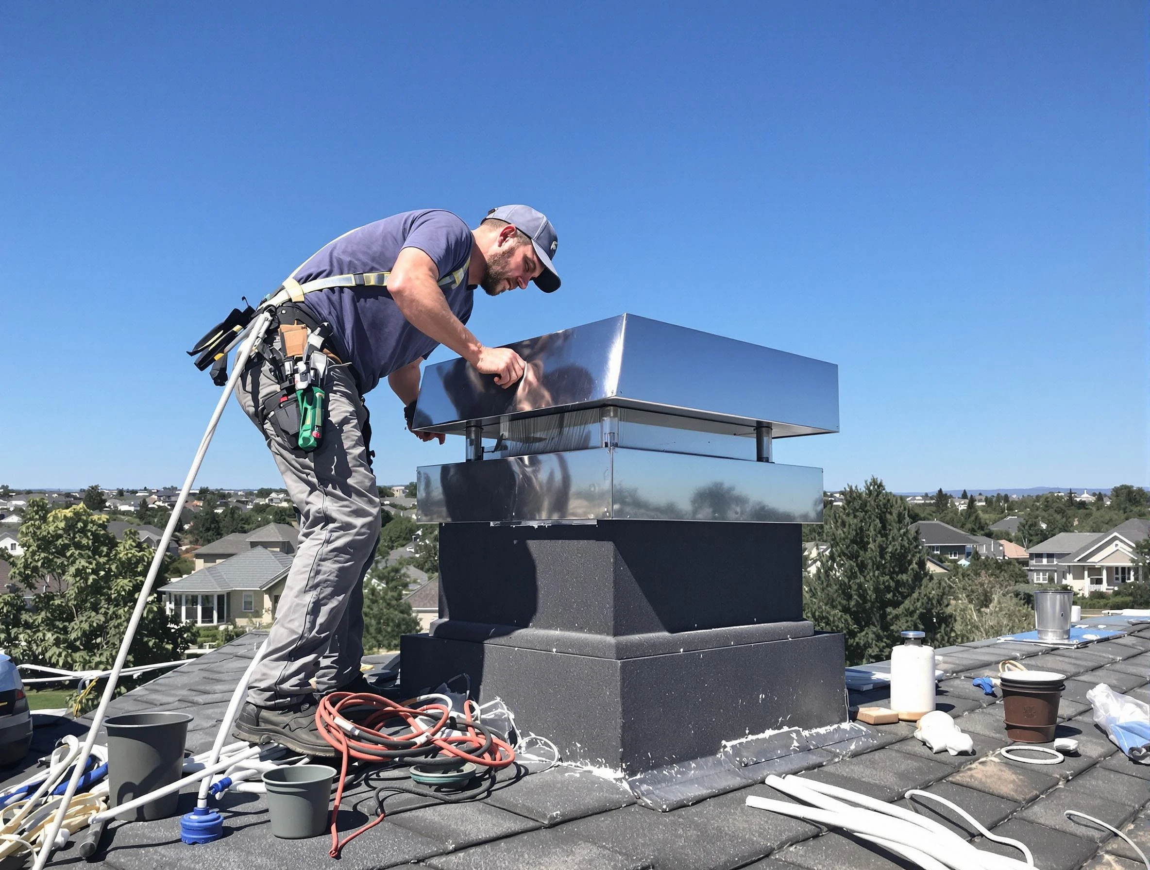 Chimney Cap Services service in Acton, MA