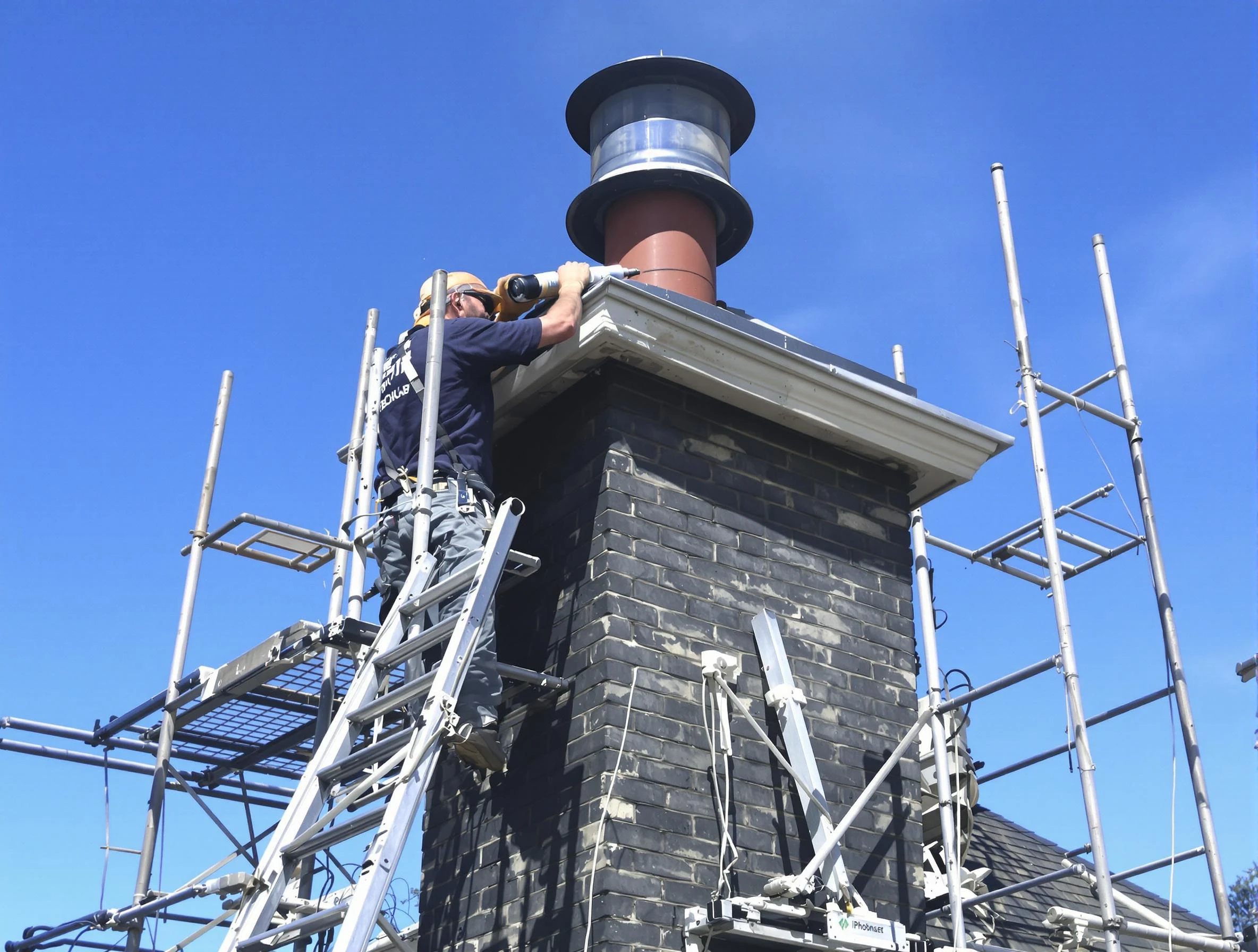 Sturdy chimney crown finished by Acton Chimney Sweep in Acton, MA
